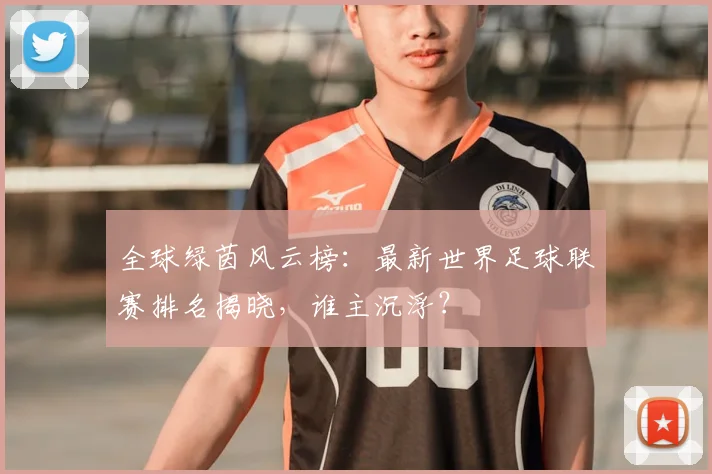 全球绿茵风云榜:最新世界足球联赛排名揭晓,谁主沉浮?